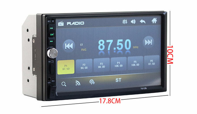 Auto radio universelle 2 DIN HD avec caméra de recule