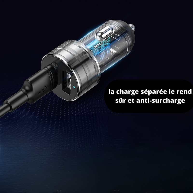 Adaptateur Voiture Double USB : Chargez vos Appareils en Toute Simplicité !