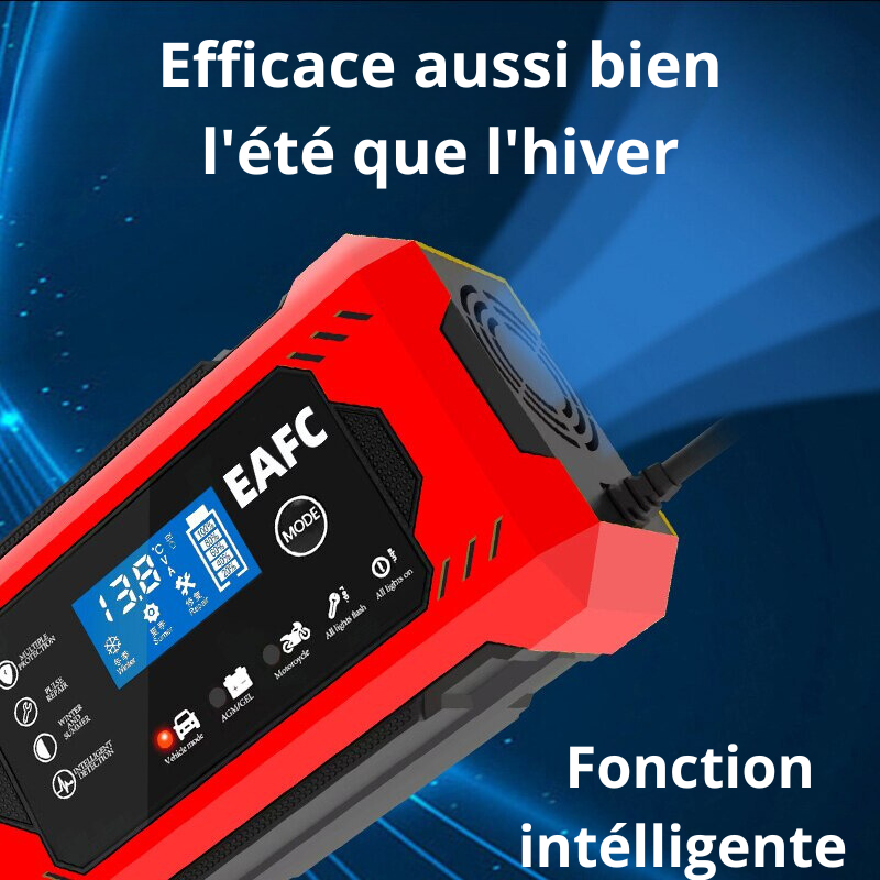 Chargeur de Batterie Intelligent 6A 12V: Vos Batteries Toujours au Top!