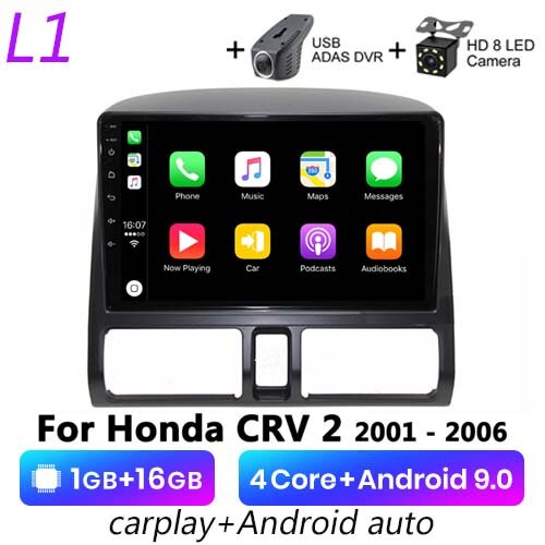 Auto Radio 2DIN HD 9 pouces : Android & CarPlay pour Honda CRV CR-V !