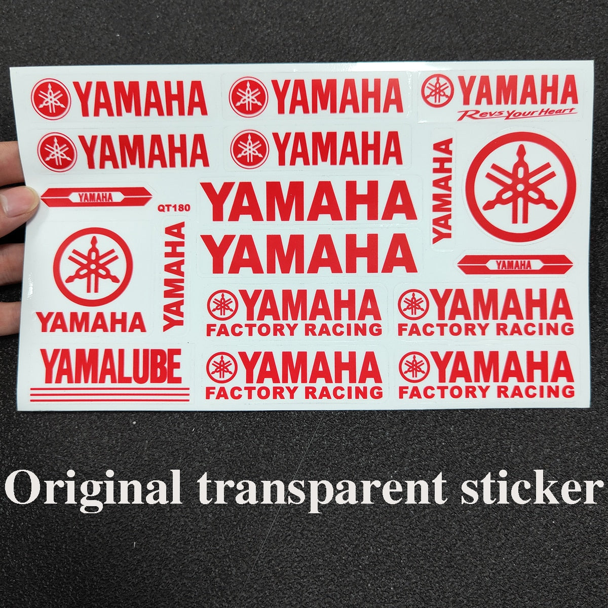 Autocollant Yamaha Original pour Moto : Logo Transparent