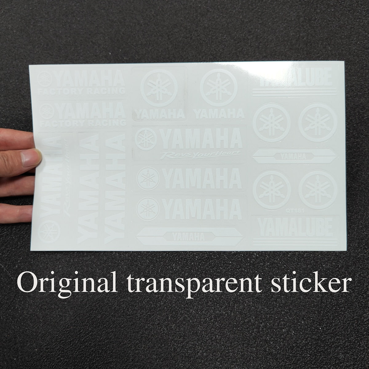 Autocollant Yamaha Original pour Moto : Logo Transparent