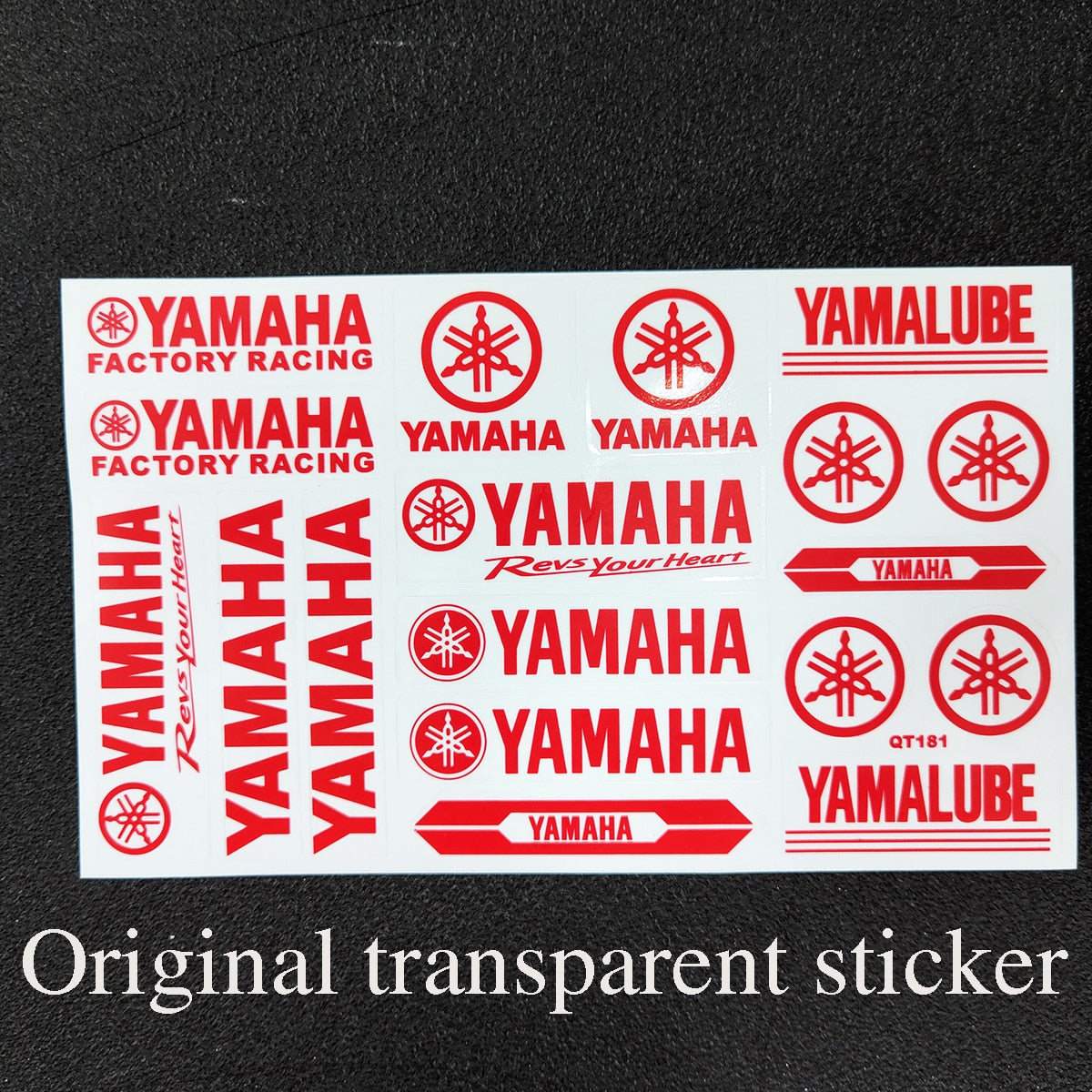 Autocollant Yamaha Original pour Moto : Logo Transparent