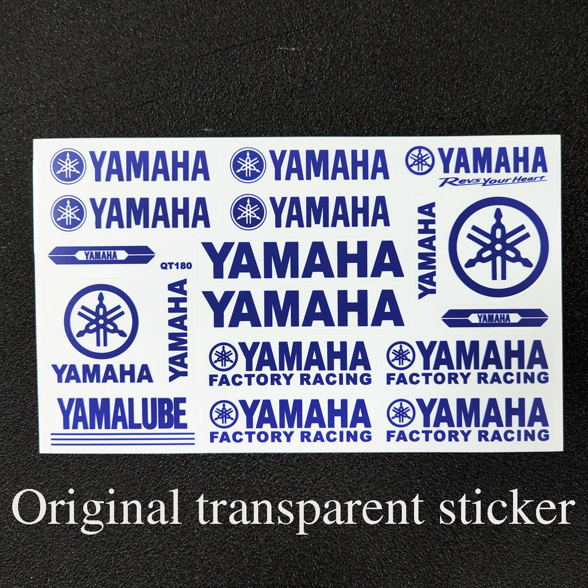 Autocollant Yamaha Original pour Moto : Logo Transparent