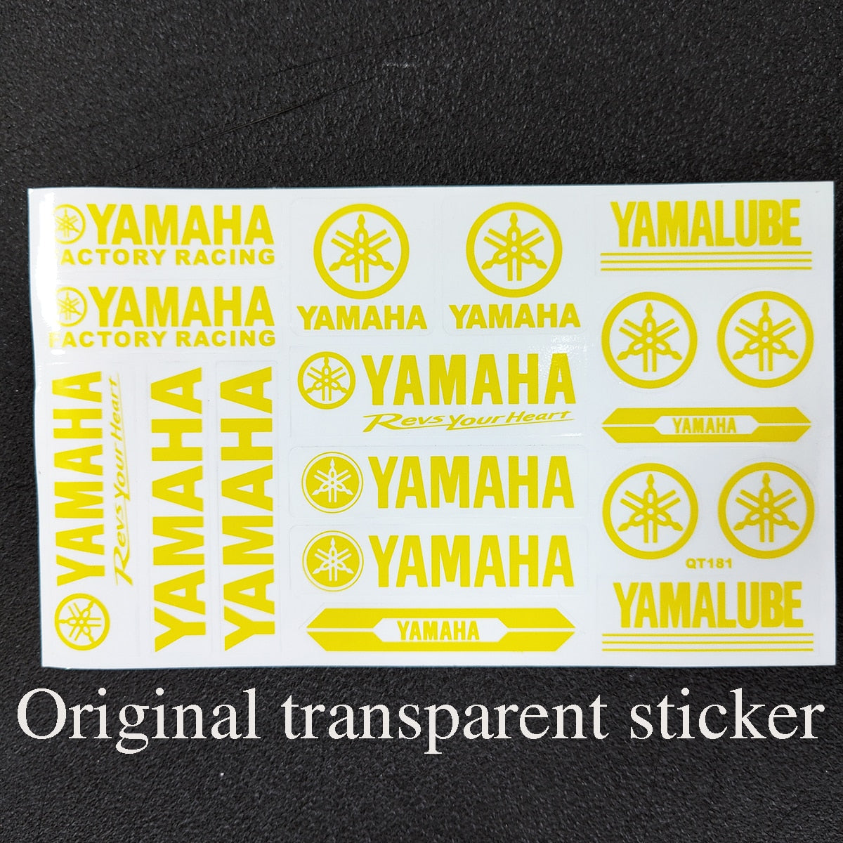 Autocollant Yamaha Original pour Moto : Logo Transparent