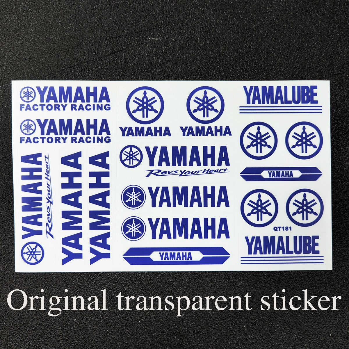 Autocollant Yamaha Original pour Moto : Logo Transparent