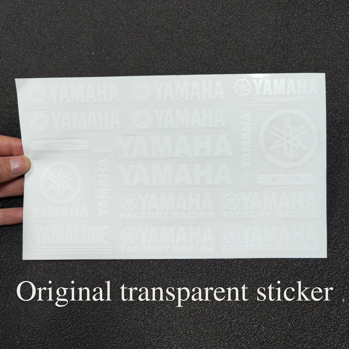 Autocollant Yamaha Original pour Moto : Logo Transparent