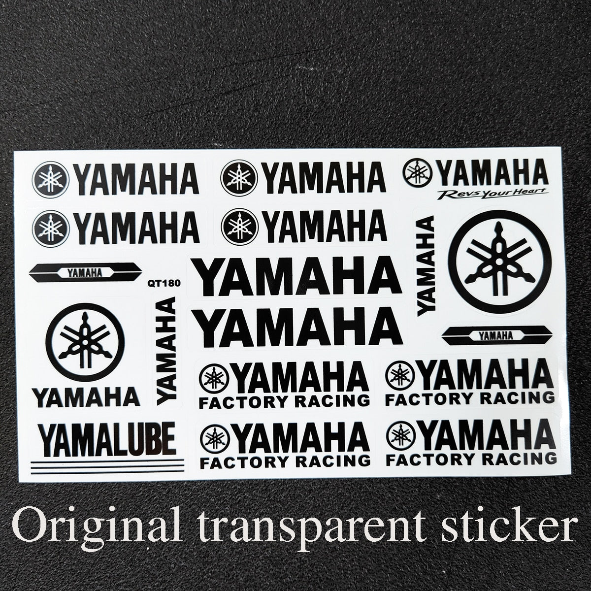 Autocollant Yamaha Original pour Moto : Logo Transparent