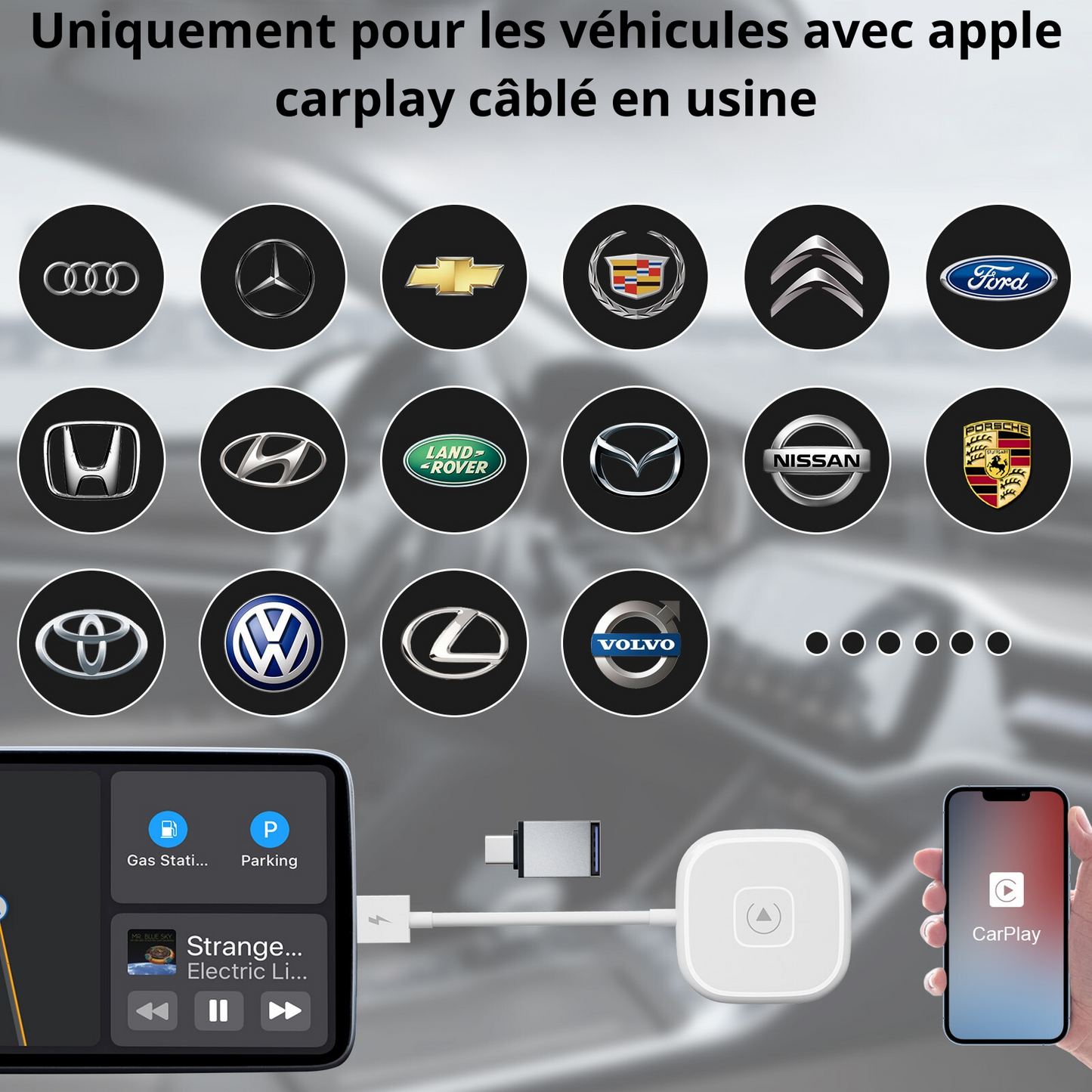 Adaptateur Apple CarPlay Sans Fil : Conduite Connectée Simplifiée